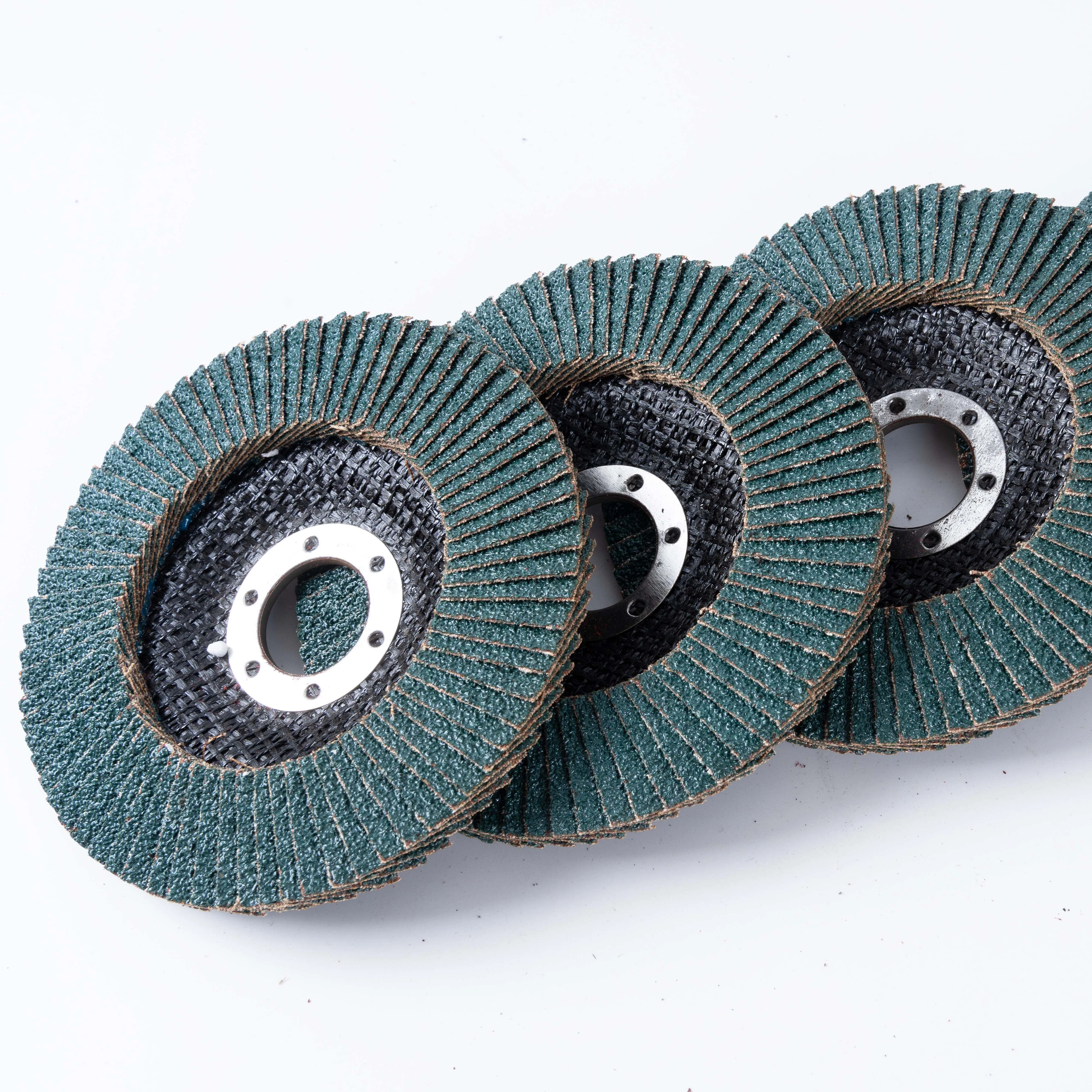 4.5 Inch Zirconia Aluminum Oxide abrasive tools mesh cover flexible flap disc grinding wheel