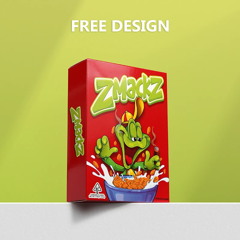 Custom Desgin Color Printing Cereal Package Boxes 350g 400g Art Paper Packaging Box