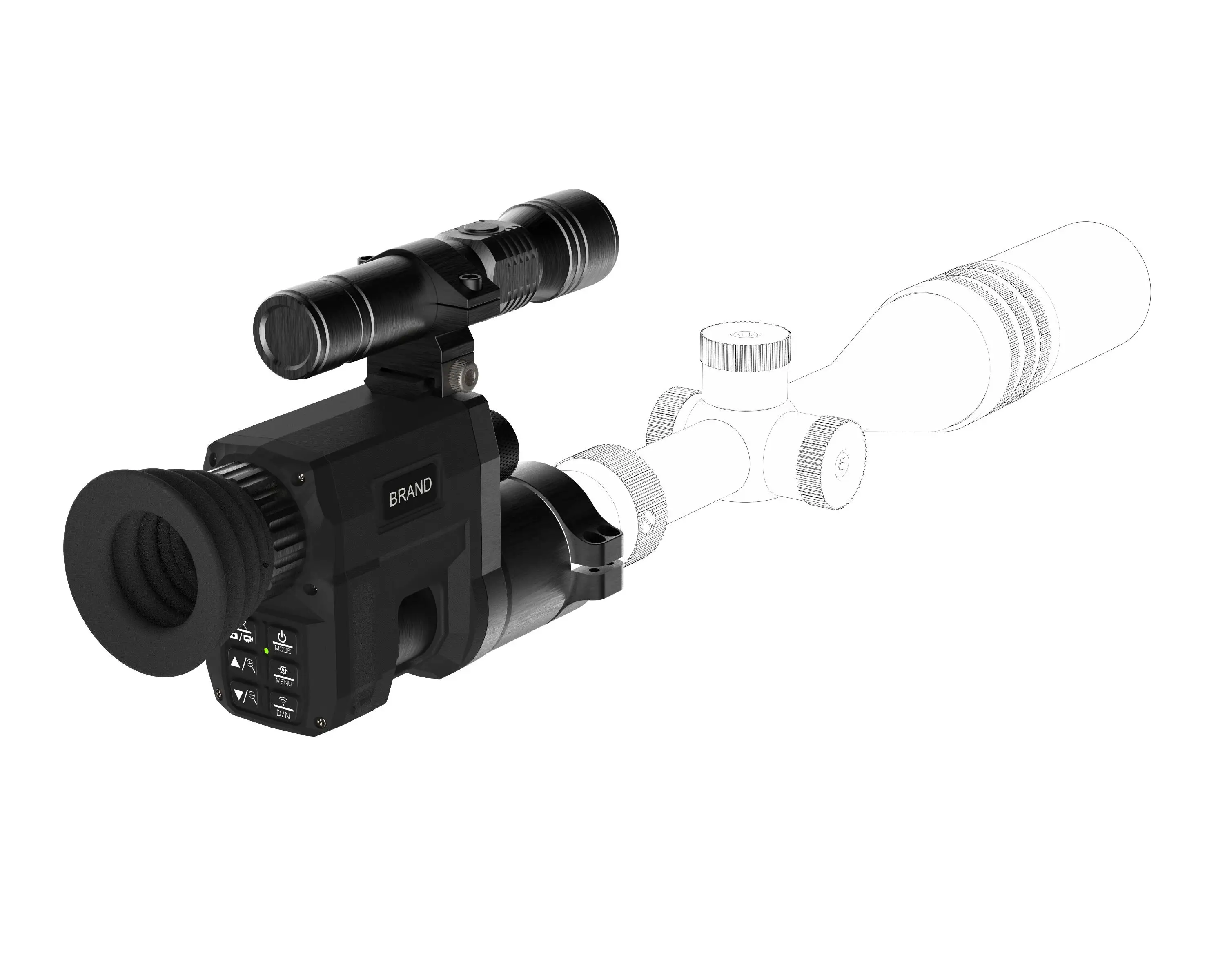 New Arrival Thermal Scope Riflescope Photo Video Function Air Riflescope Gun Hunting Scope
