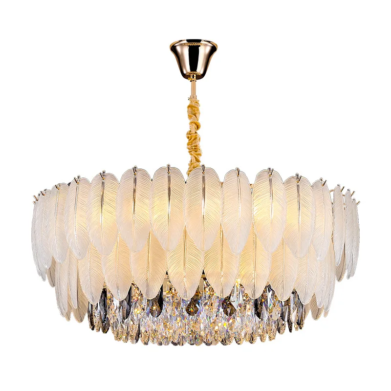 High Quality Nordic Crystal Ceiling Lighting Chandelier Pendant Lights Modern For Living Roomv