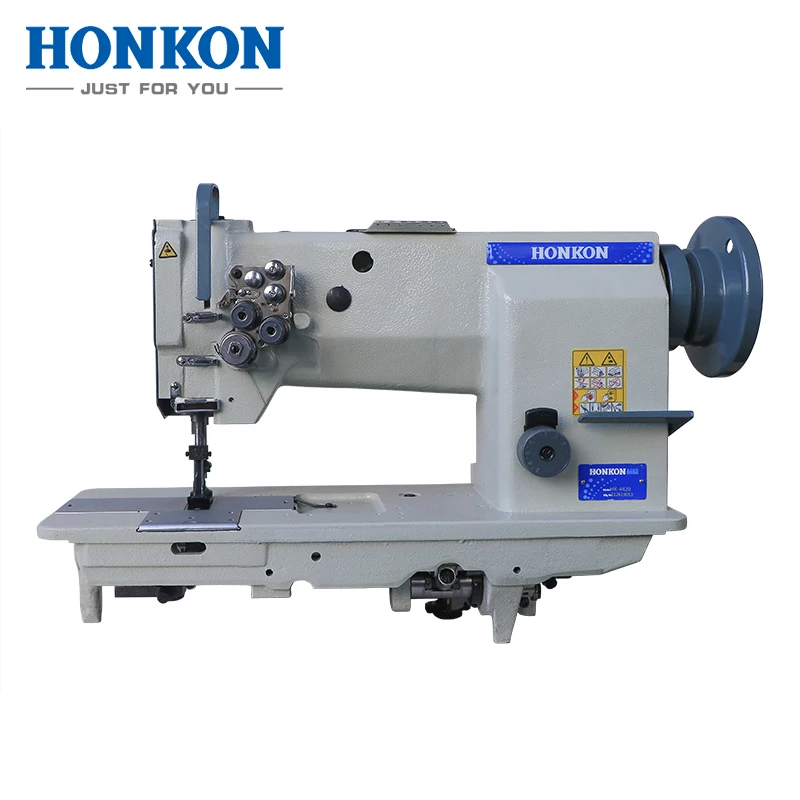 
Double needle heavy duty sewing machine is suitable for thick material operation of bags and leather goods 