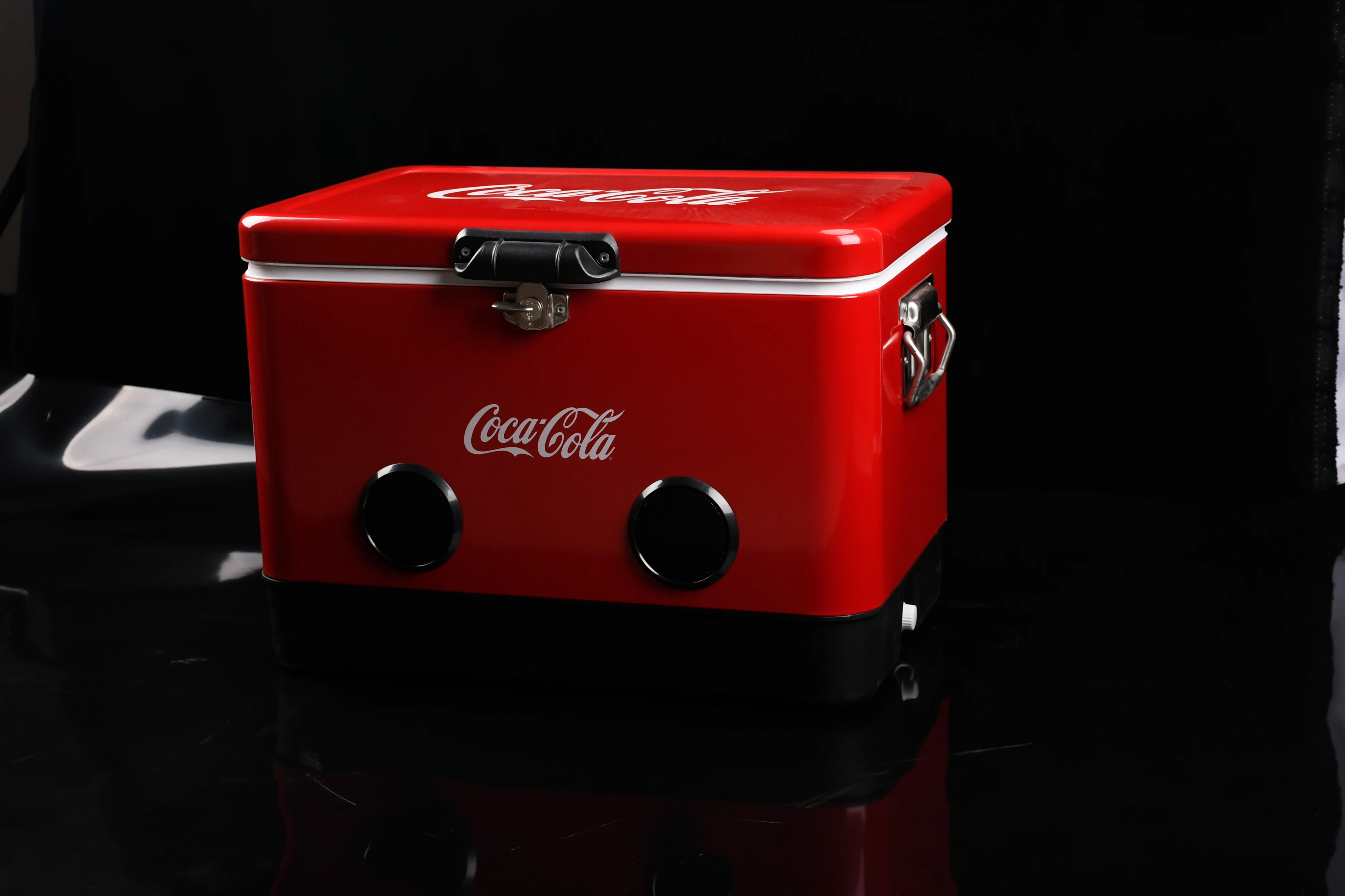 Уличный жесткий рыболовный металлический охладитель льда с динамиком большой емкости 54QT лодочный морской для оптовой продажи