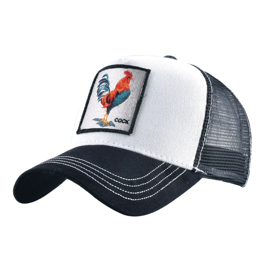 ELLEWIN Wholesale Custom Cotton 5 Panel Men Mesh Embroidery Patch Logo Curved Brim Cap Trucker Hat