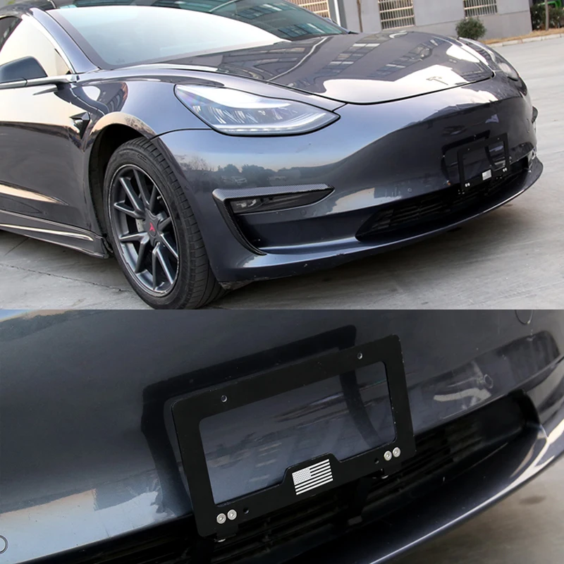 Car Accessories License Plate Frame For Tesla Model 3 Y S