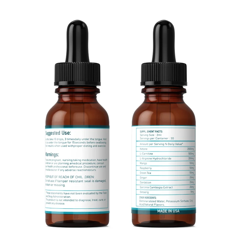 OEM Keto drops weight loss ketone drops ketogenic gummies metabolism appetite suppressant