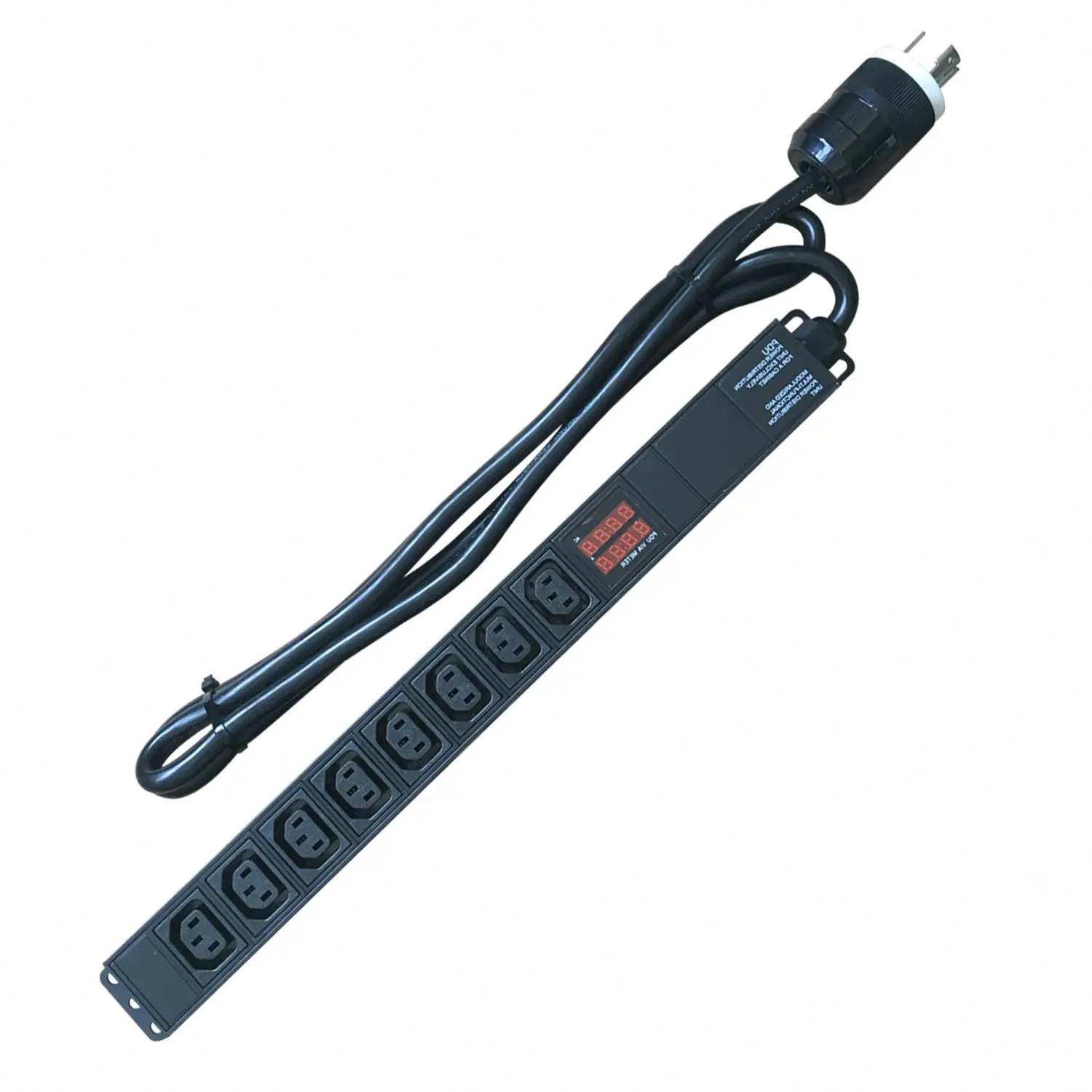 Wholesale factory directly sale 19 inch 1U 30A 50A 2 m switch 8 way C13 C19 basic PDU for Internet-Center data processing