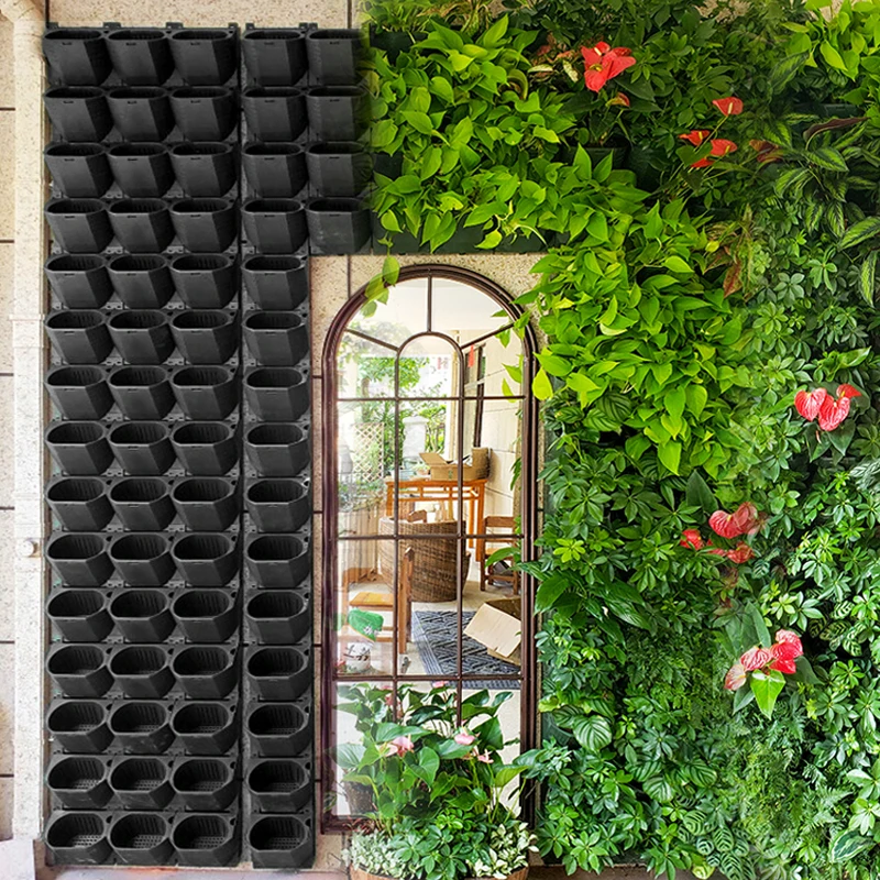 Balcony Home Vertical Planter Wall Indoor Garden Stackable Green Wall Expandable Vertical Wall Planter Vertical Garden Pot