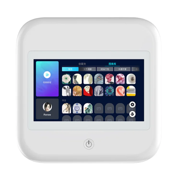 Manufacturer sells portable automatic DIY nail art printer 3D digital nail polish sticker painting machine