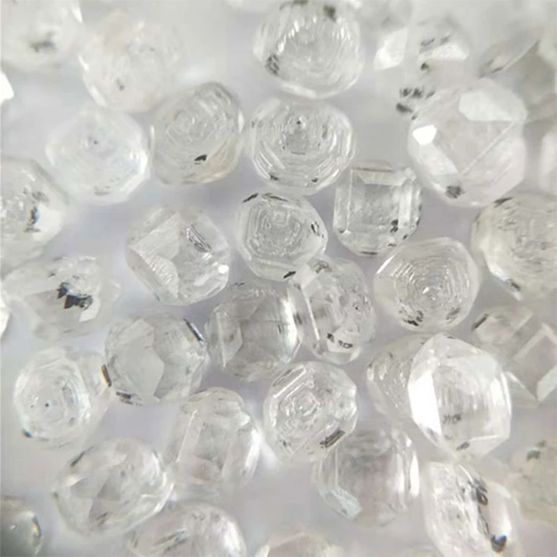 1 Carat up Uncut Rough White Lab Grown HPHT CVD Synthetic Diamond Rough Diamond Prices Per  Carat