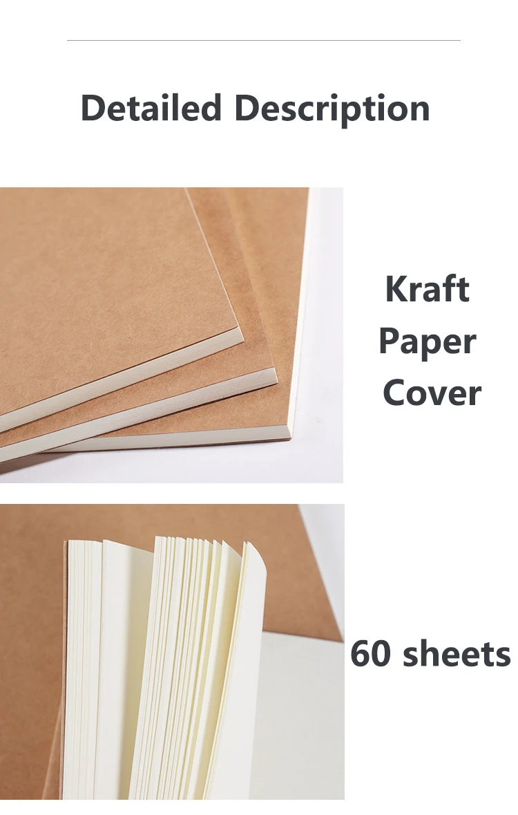 BSCI LOGO Customizable School Student Notes Diary Drawing Travel Sketchbook A5 B5 A6 Small Notebook Kraft