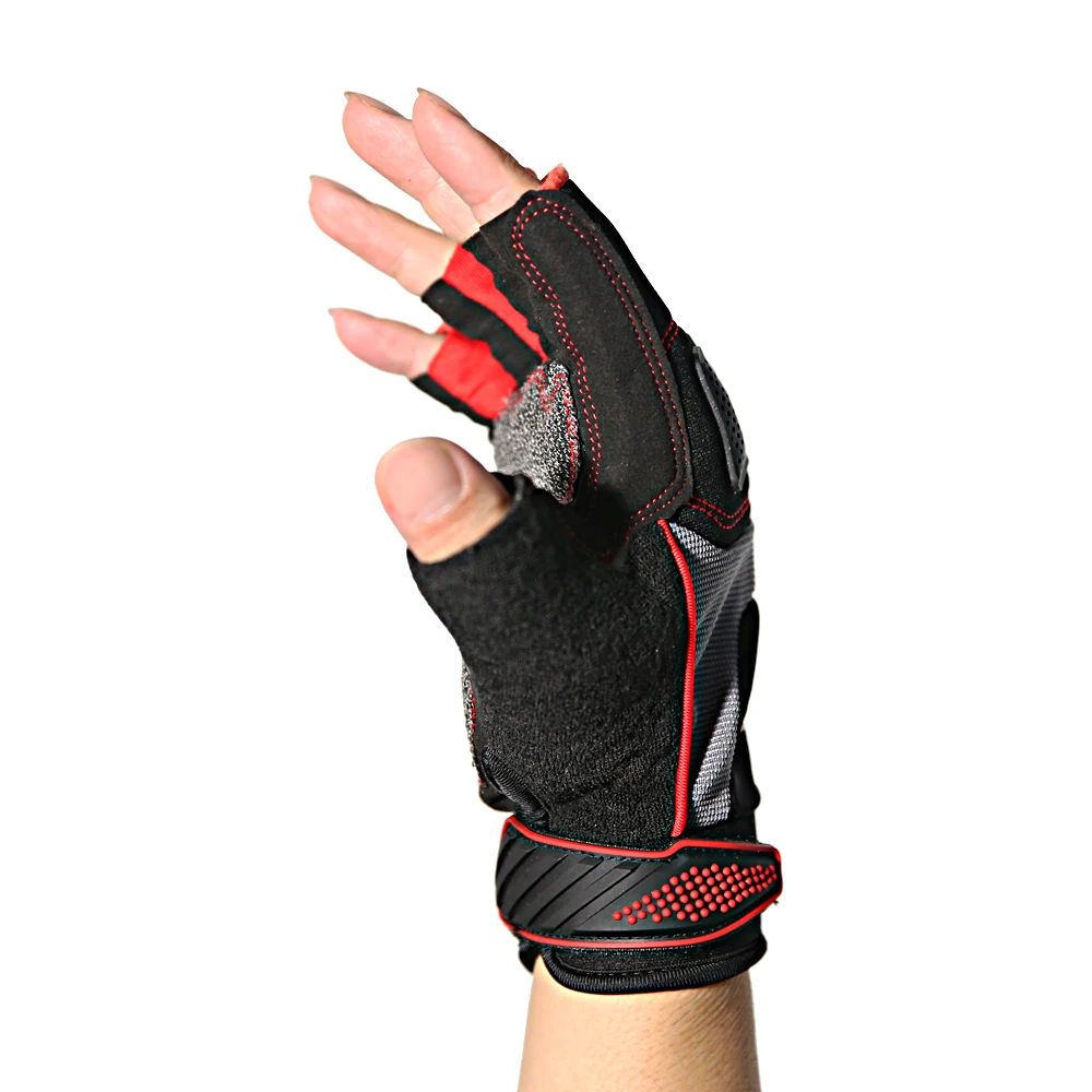 OEM Non slip Unisex Outdoor Non slip Bicycle Half Finger Fingerless Summer Sports Sweat proof Sports Gloves