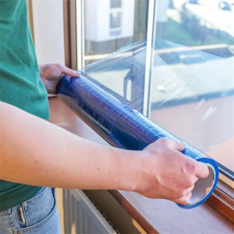 Professional Custom Blue Glass Adhesive Protective Film Privacy Film For Window