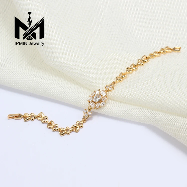 18K Gold Plated Bracelets Laminated Gold Bangles Fashion Women Jewelry