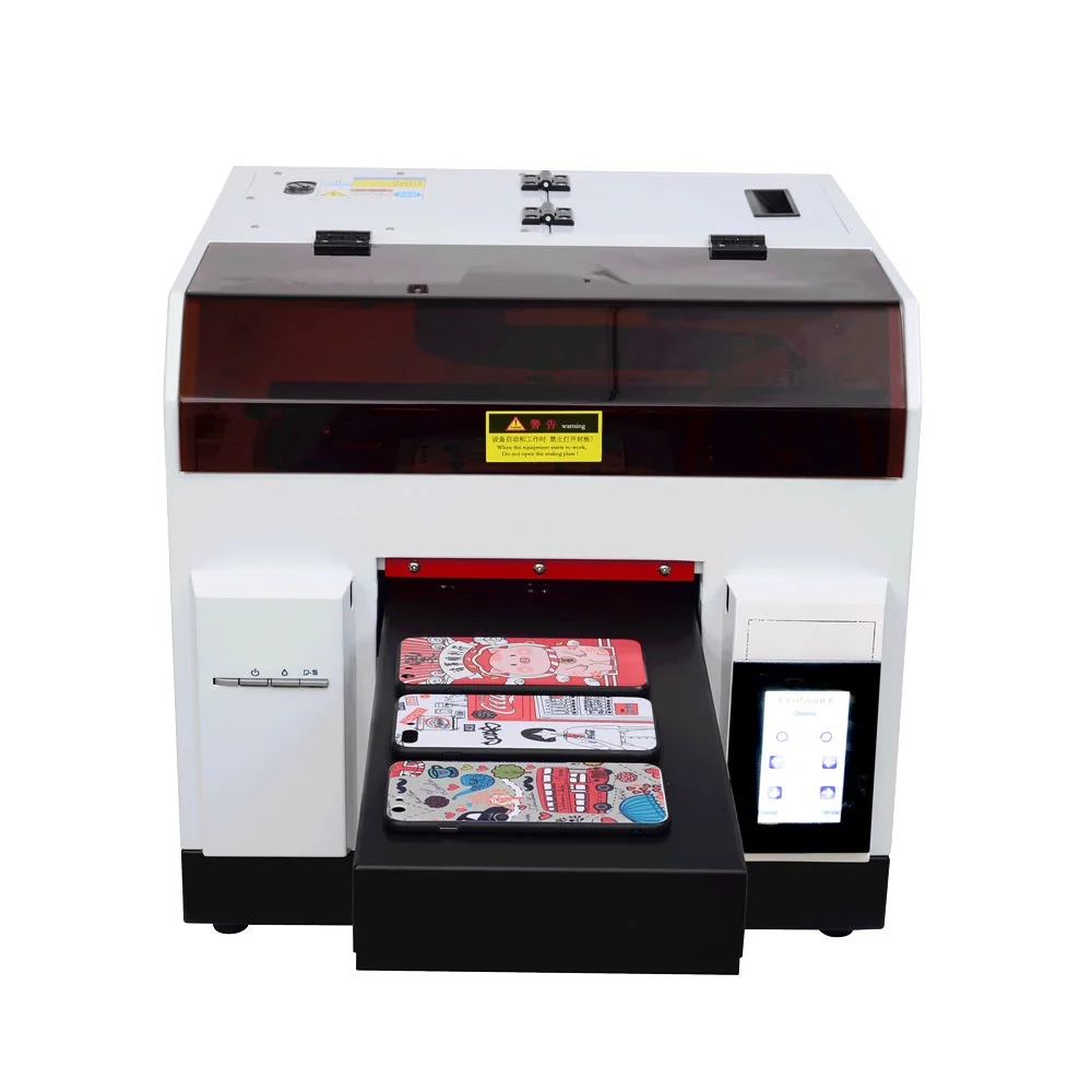 Digital 6 Color Mini Size Direct DIY Pen Id Card CD PVC Glass Leather Metal Wood Phone Case Led Ink Jet Flatbed Uv Printer A4