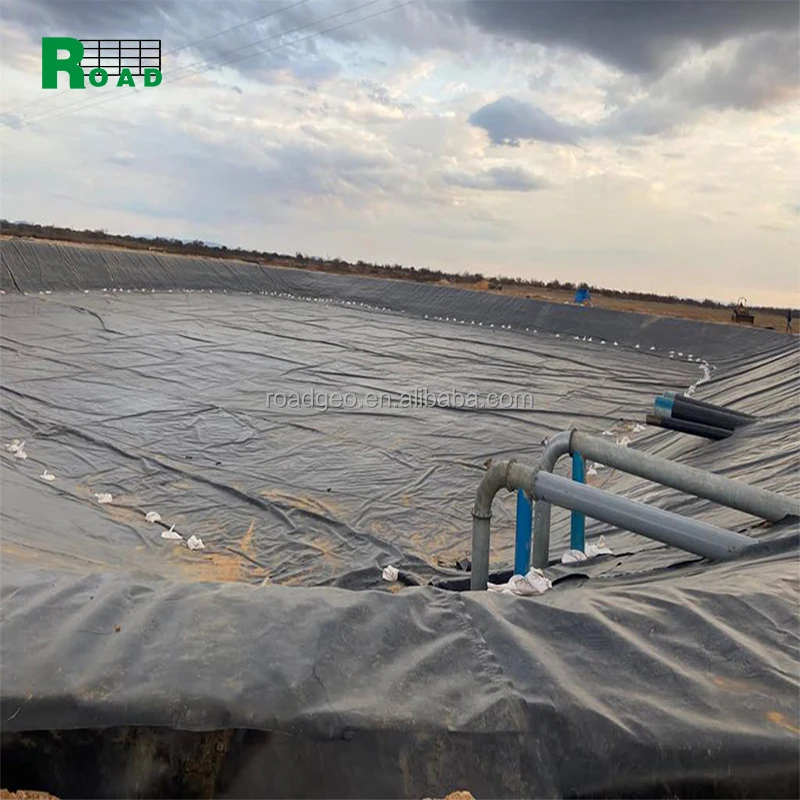 Smooth or Textured 1mm1.5mm  0.940g/cc Waterproof Artificial Pool Fish Pond Lake tank Liner ponds Geomembrane