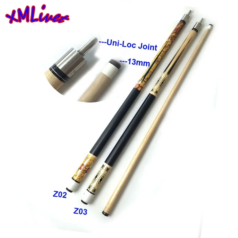 xmlivet cheap Maple wood Carom cues 13mm Billiards Pool carom cue sticks in 1/2 split fast joint Billiards accessories