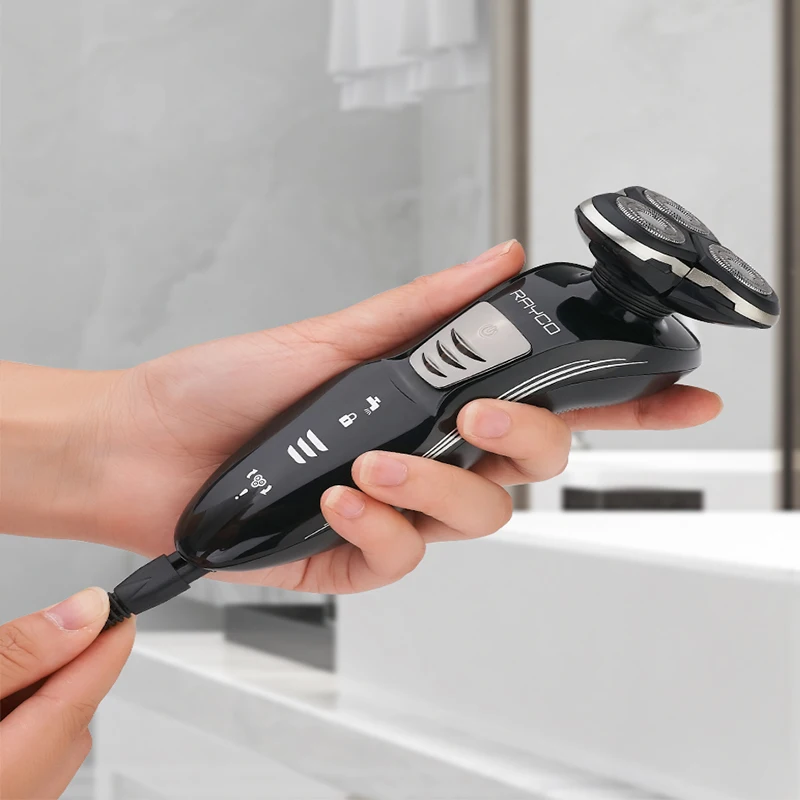 High grade Rotary 3 head electric razor with trimmer shaver