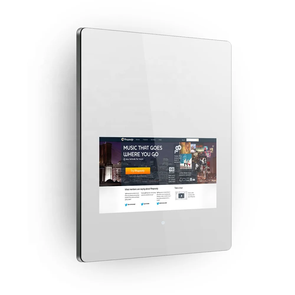 Customized Smart Magic Mirror with Touch Screen Display Camera WIFI Led Android Mirror TV
