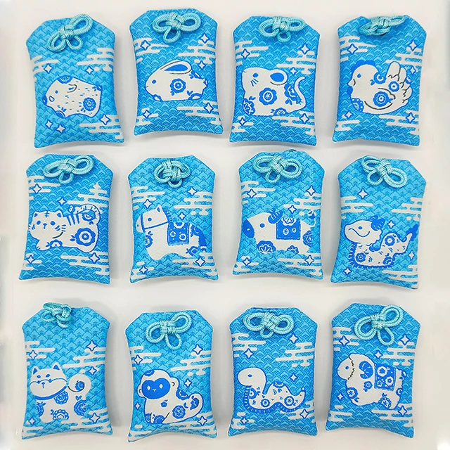 Wholesale Custom japanese style oMaMori lucky charm Amulet Prayer Bag festive gift car decoration souvenir