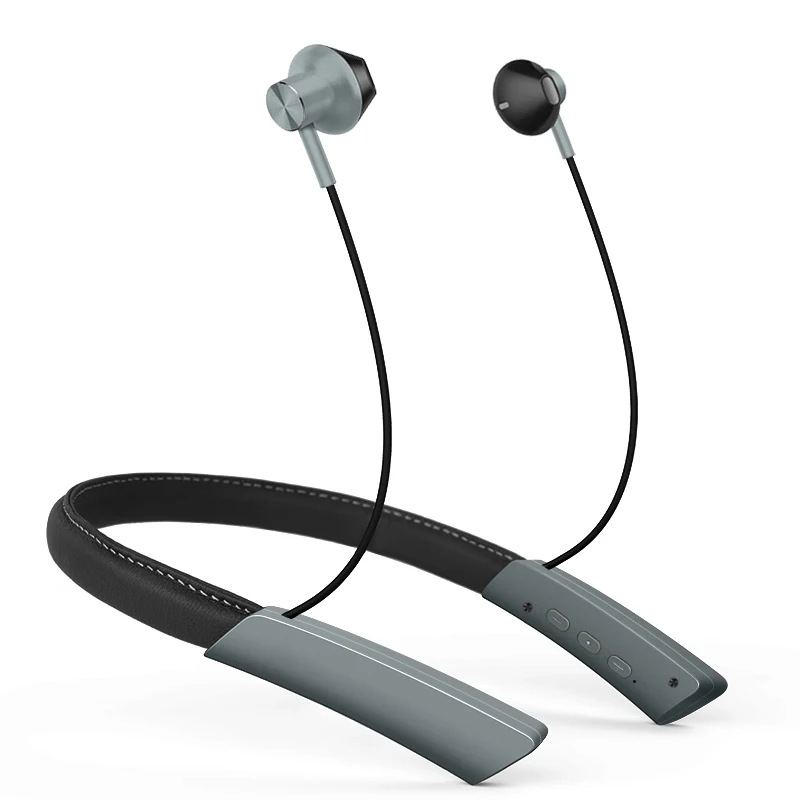 
Deep Bass Neckband Headset 40H Playtime Sweatproof Wireless Earbuds for Work at Home 