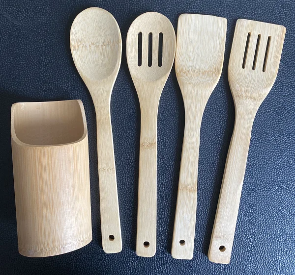 Best Selling Kitchen Accessories Eco-friendly Kitchenware Cooking New Shovel Bamboo Spatula kitchen Utensil 4 pcs Set