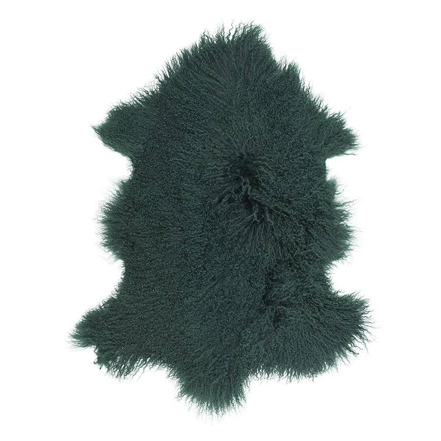 Genuine Mongolian sheep skin fur rug lamb wool skin hide luxury hairs for home decoration area carpet