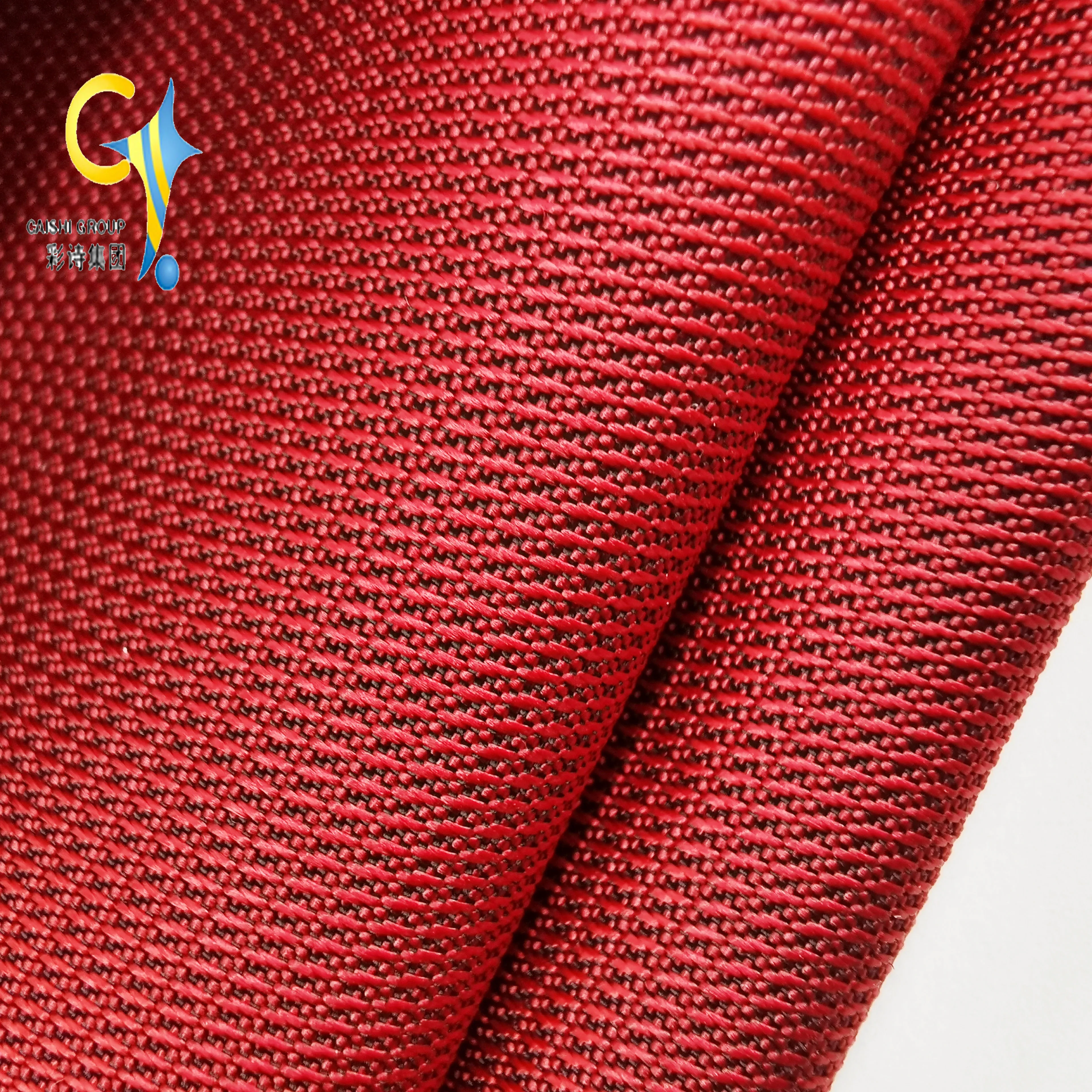 China fabric factory strong  300*250 two tone twill jacquard with foamed high quality outdoor using fabrics