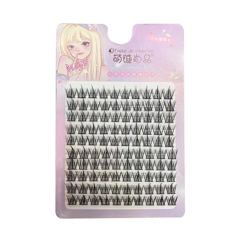 Wheat eyelashes 10 rows of large capacity spire false eyelashes natural thick photographic comic eyelashes