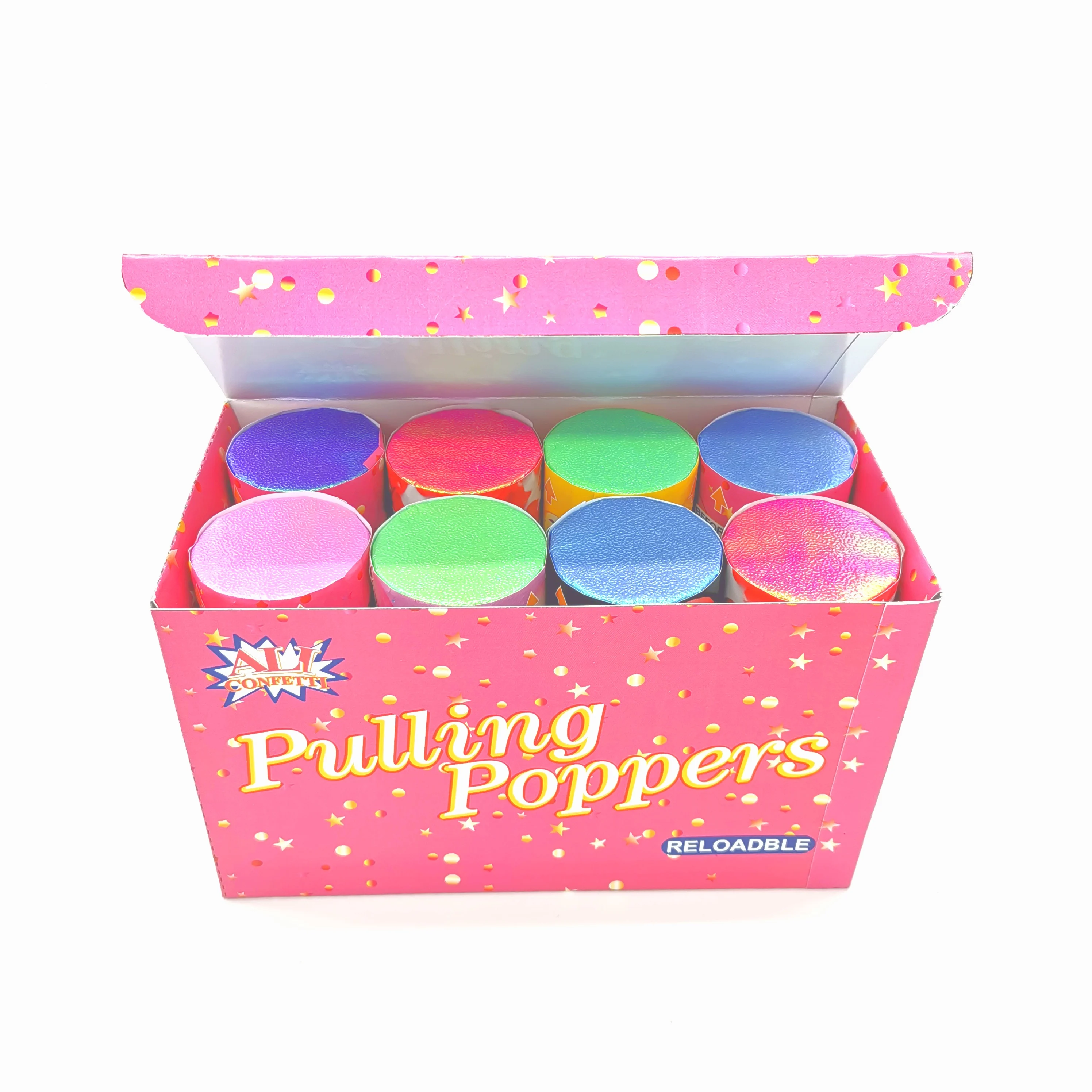 Party Item Confetti Popper Environment Friendly Biodegradable Blameproof Barty Bopper Confetti Launcher Reuse Cannons