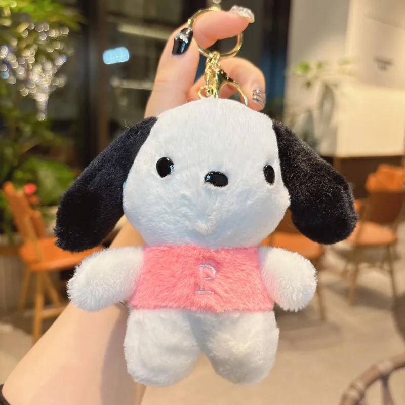 Cute Sanrioed Mini Plush Keychains Stuffed Plush Figure Toys Japanese Kawaii Wholesale Sanrioed Accessories Keychain
