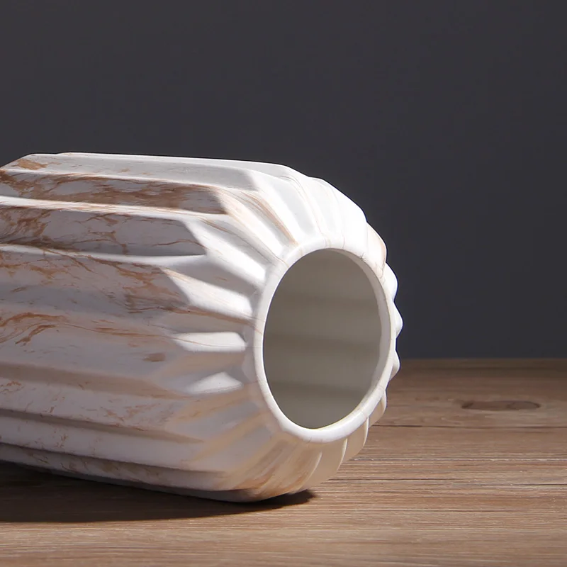 Top sale banquet porcelain vase vintage marble decoration for weddings centerpiece flower vases