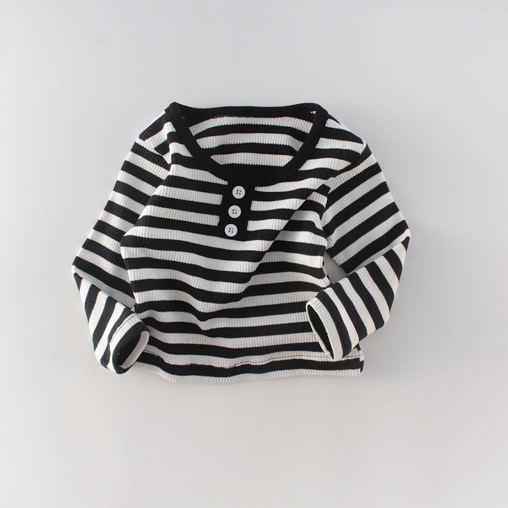 
2020 Hot Sale Spring Baby Romper Set Striped Top Cute Baby Newborn Baby Clothes Set 
