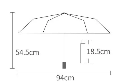 Small Deer Fresh Five-folding Umbrella Korean Edition clear Dual Use Vinyl Sun protection Uv