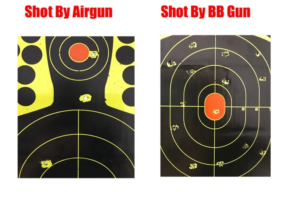 Wholesale Outdoor Practise human silhouette adhesive splatterburs targets paper sputtering Air Gun Archery shooting