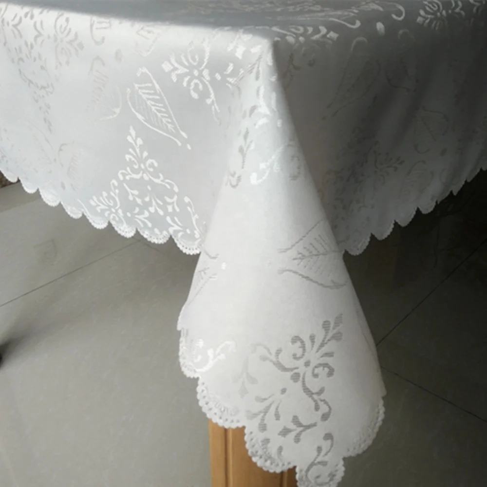 Wholesale Luxury Gold Party Jacquard Tablecloth