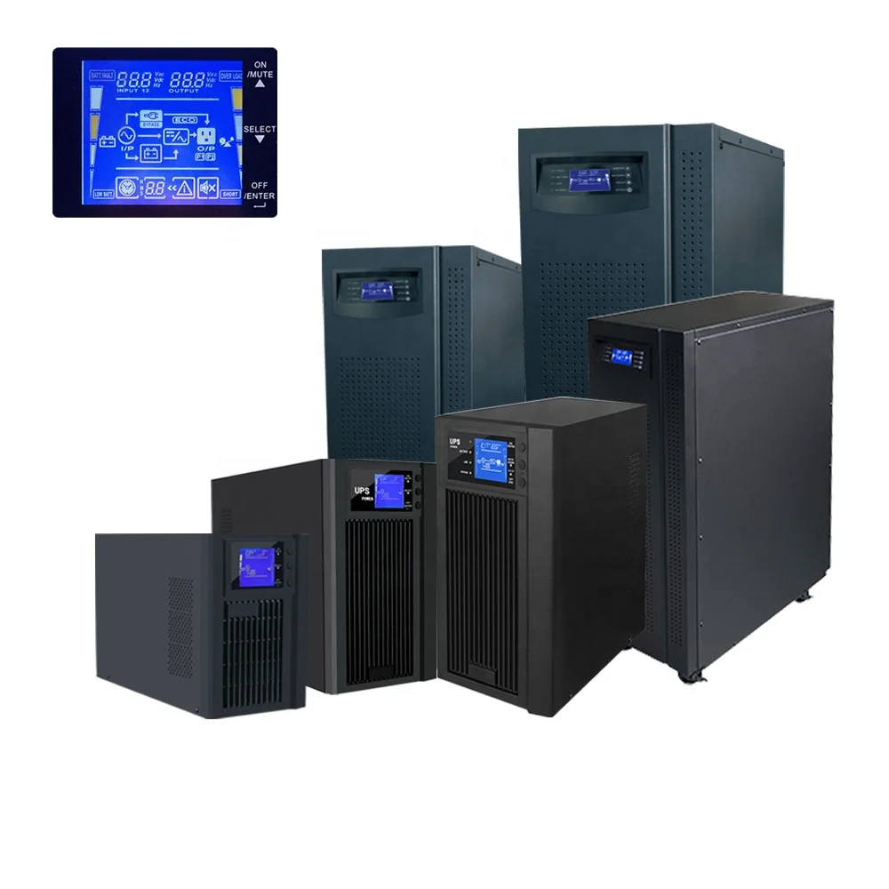 1 кВА/2 кВА/3 кВА/6 кВА/10 кВА/15 кВА/20 кВА/30 кВА/40 кВА высокочастотное истинное Двойное преобразование онлайн ИБП чистый выход синусоидальной волны