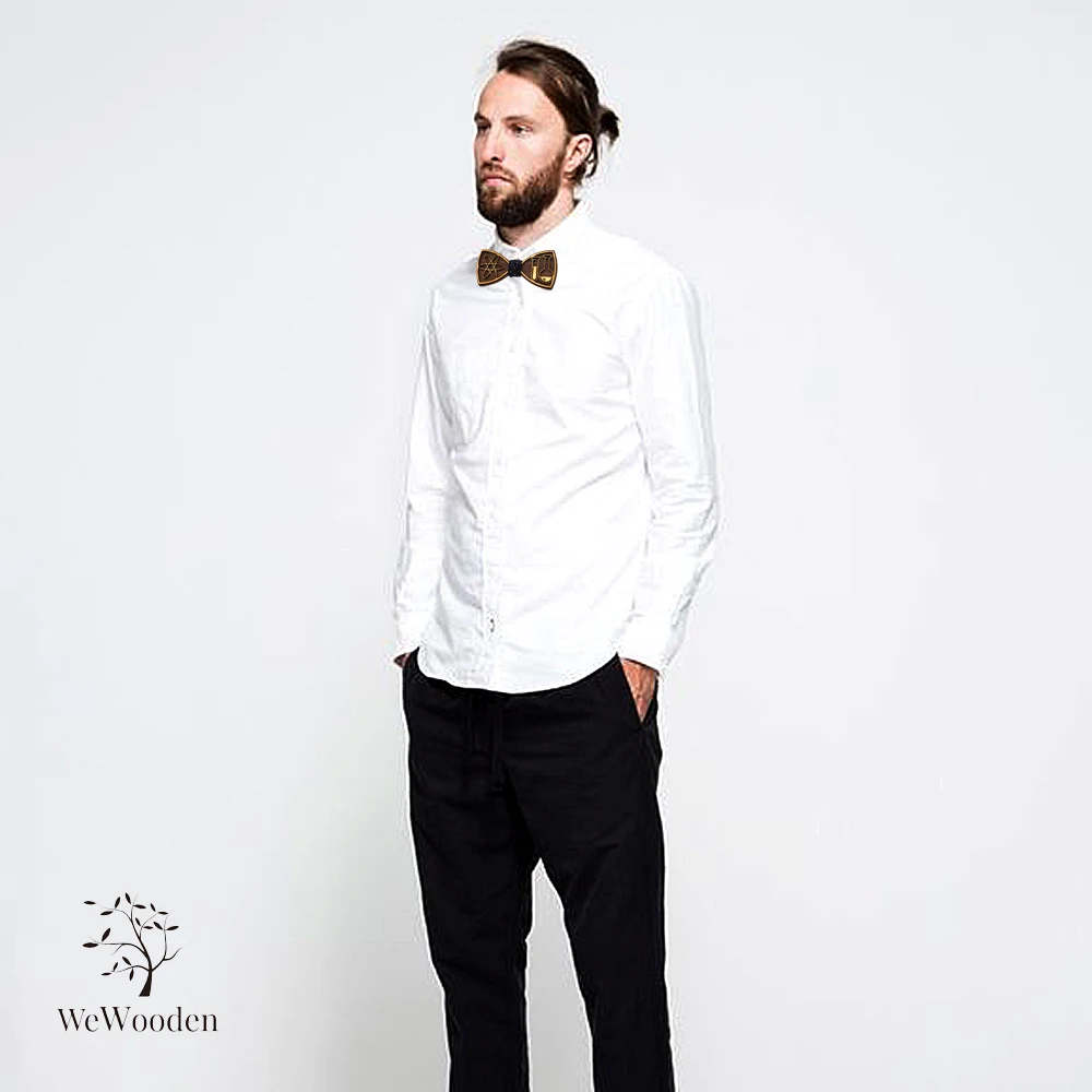 Деревянный галстук-бабочка и носовой платок Пейсли мужской клетчатый галстук-бабочка деревянный вырезанный цветочный дизайн и коробка модные новые Галстуки