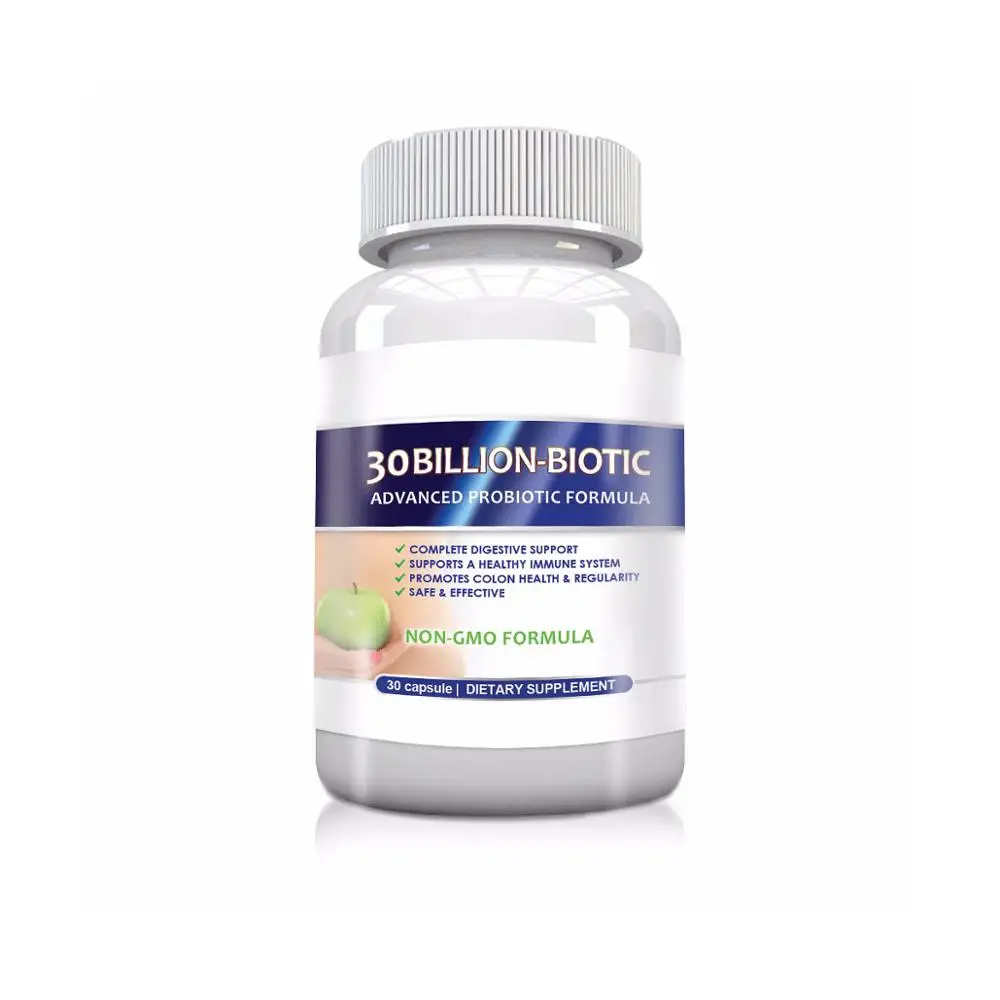 Расширенный пробиотики со светодиодной подсветкой из 30 млрд колониеобразующих единиц для здоровой иммунной системы (30 капсулы)