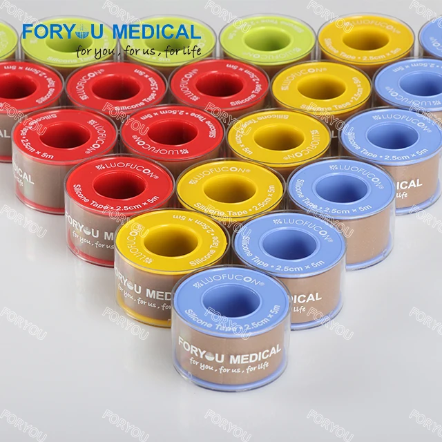Low Price Adhesive Waterproof Medical Plaster Tape Silicone gel tape Silicone tape