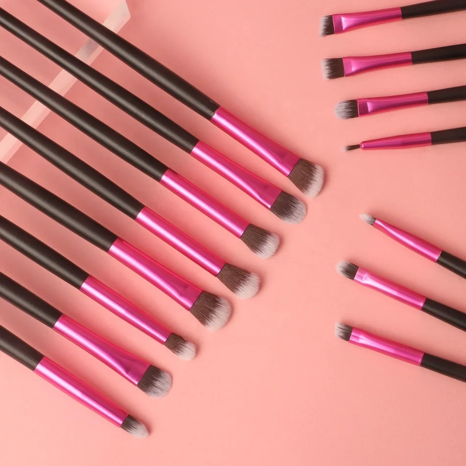 Matte Black  Eyes Vegan Unique Low Moq 2022 Luxury Big Variety Professional High Quality Custom Logo 24 pcs Makeup Brush Set