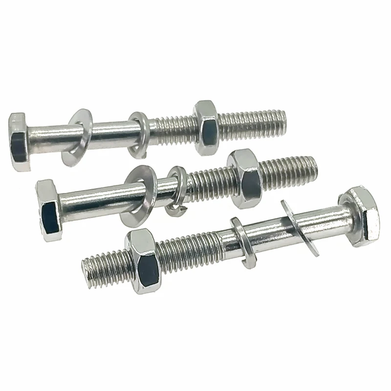 Grade 4.8 10.9 Zinc Din931 Din933 Nickel Plated Half Thread Outer Hex Nut Hexagon Head Bolt