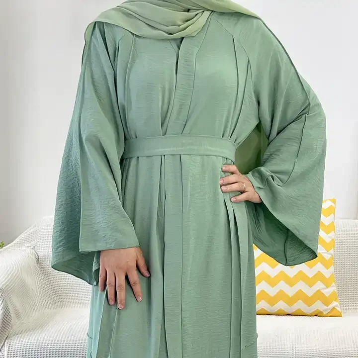 2024 US Dubai Muslim Dresses Kaftans Abaya Women Arab Islamic Clothing EID Dress Fancy Islamic Clothing