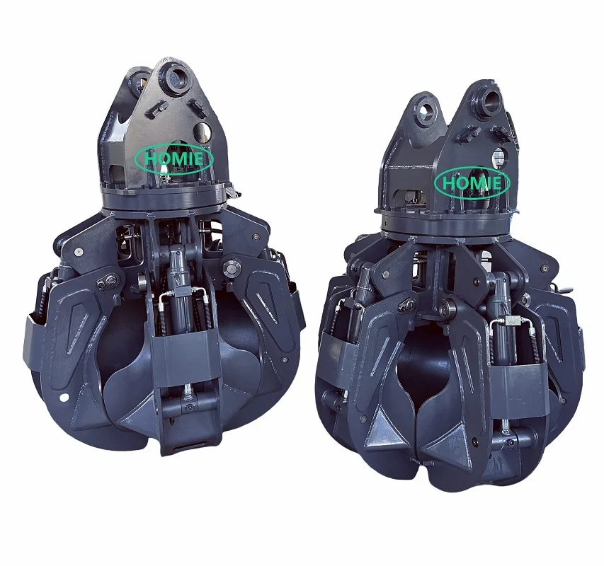 Rotating Multi-use Orange Peel Grapples Hydraulic Waste Metal Grapple for 12ton 13ton 15ton Excavators