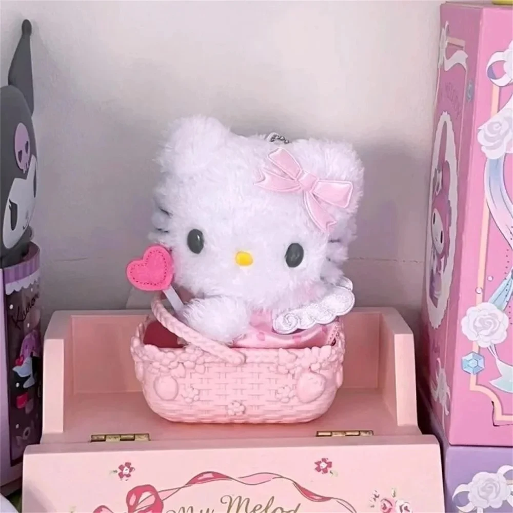 Оптовая продажа плюшевый брелок KT Cat кукла-Ангел-Купидон аниме милая мультяшная Детская плюшевая цепочка для ключей кулон подарки