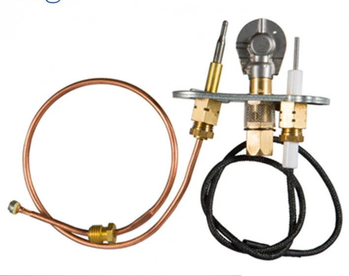LP Natural Gas Water Heater Boiler Replacement Parts Pilot Burner with Thermocouple and Ignition Assembly Kit M8X1
