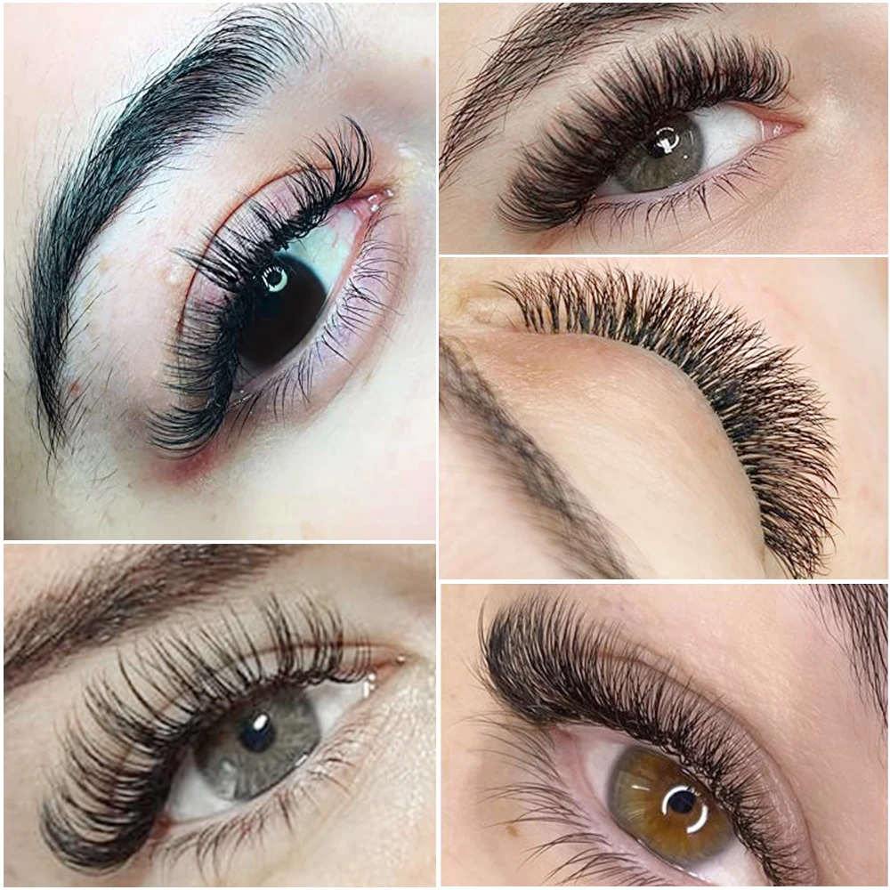 Yelix  Individual Classic Lashes Premium Pbt B C Cc D Dd Curl Single Mink Individual False Eyelash Extensions