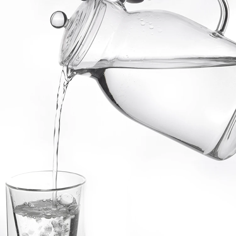 Оптовая продажа, домашний повседневный кувшин для горячей/холодной воды, графин для сока и холодного чая, стеклянный кувшин для воды со стеклянной крышкой