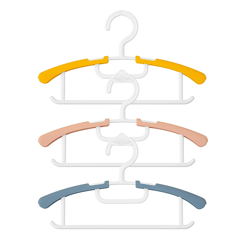 Children Small Hanger Plastic Hanger for Household Stretchable Hanger