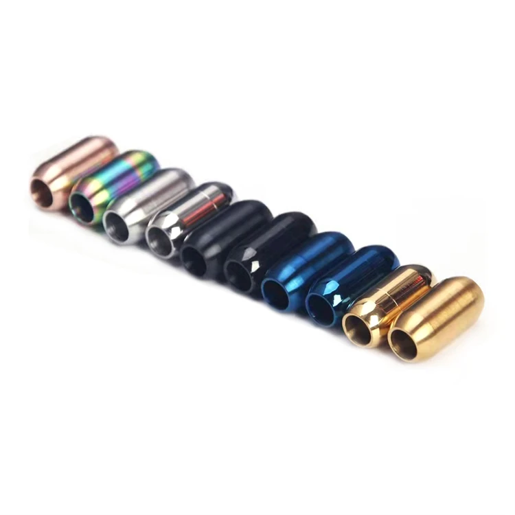 3Mm 4Mm 5Mm 6Mm 8Mm Leather Cord Ends Stainless Steel Bracelet Clasp Closure For Jewelry Diy Findings Bracelet Making