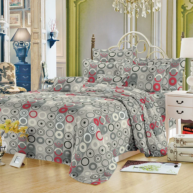 Polyester pigment printed brushed fabric for bed sheet,mattress cover ,quilt cover/100% polyester microfiber brushed fabric